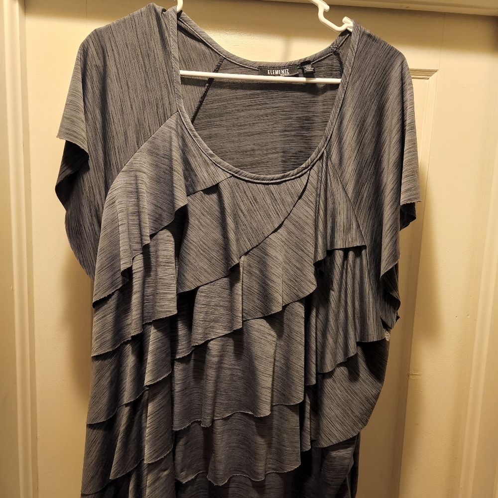 Womens ruffle blouse
